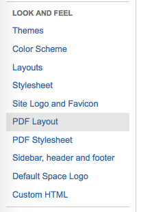 Confluence - PDF customized export, difference between PDF Layout and
